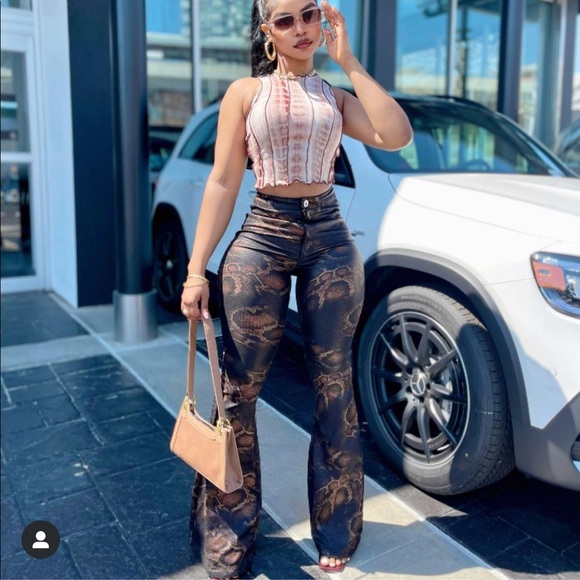 Fashion Nova Pants - Snake print pants